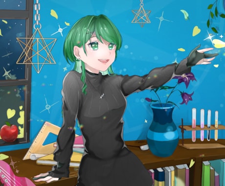 MV一枚絵やアイコンイラスト承ります 商業利用可！現役美術学生があなただけのイラストを制作します！ イメージ1