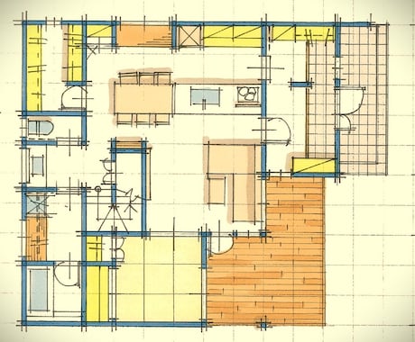 一級建築士が「今の間取り図」をアップデート致します ▶︎住宅設計30年のキャリアを活かした「間取り図」提案です。 イメージ2