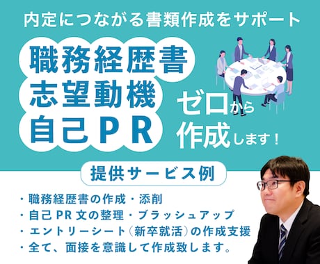 職務経歴書・志望動機・自己PRをゼロから作成します 魅力を言語化｜人事×キャリコンが内定につながる書類をサポート イメージ1