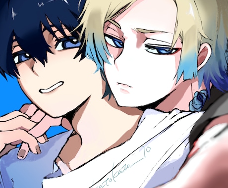 一枚絵/アイコン　イラスト依頼承ります フラッシュのような表現やバストアップのイラストが得意です。 イメージ2