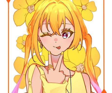 パキッとした雰囲気のイラスト描きます お値段3000円から！アイコンYouTubeサムネイラスト イメージ2