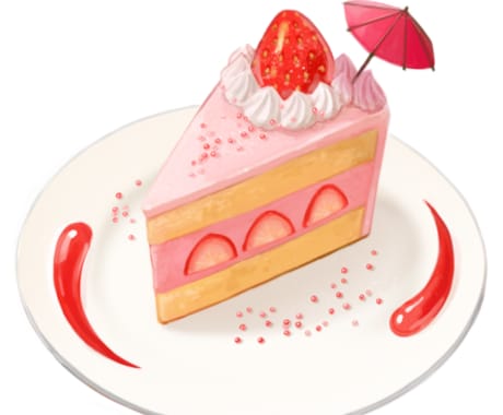 可愛くてポップなアイテム・食べ物イラストを描きます 美味しそうな食べ物や、ゲーム用にポップで可愛いイラストです★ イメージ2