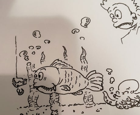 簡単な手書きポップイラストを制作します イメージ1