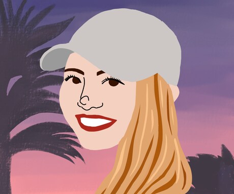 SNSのアイコンに使える似顔絵を描きます アイコンやお友達へのプレゼントに！お好きなモチーフも追加可能 イメージ2