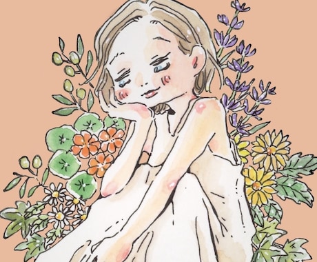 ガールイラスト描きます 商業利用可◇ゆるタッチな女の子をお求めの方に。 イメージ1