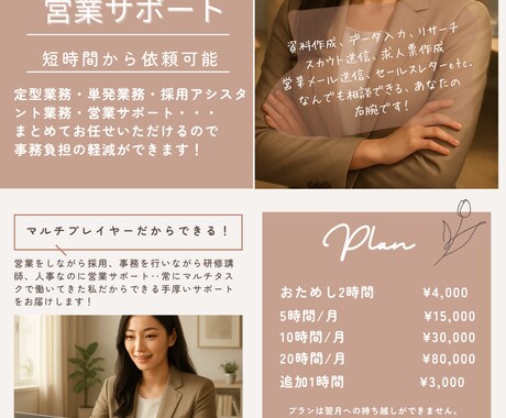 事務代行〈２時間おためし〉できます 営業×事務×人事経験有り|寄り添ったサポートを提供します！ イメージ1