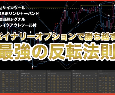 バイナリーオプション最強の反転法則を教えます 補助ツールを使って学ぶ反転ポイントマスタープログラムです イメージ1