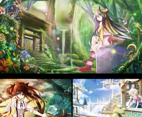 幻想的なイラストを作成いたします キャラクター / 背景・風景など イメージ1