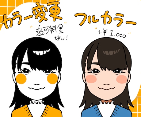 シンプルでかわいい似顔絵描きます SNSアイコンやビジネスなどさまざまな場面で！ イメージ2