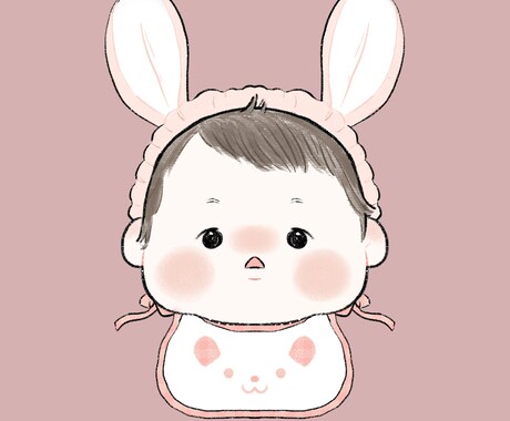 大切なお子様のイラストを優しい雰囲気で作成致します お子様の成長を唯一無二のイラストで残しませんか イメージ2