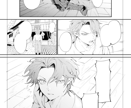 モノクロ漫画制作します 自分の書いた小説を漫画に！モノクロの挿絵が欲しい！そんな方へ イメージ2