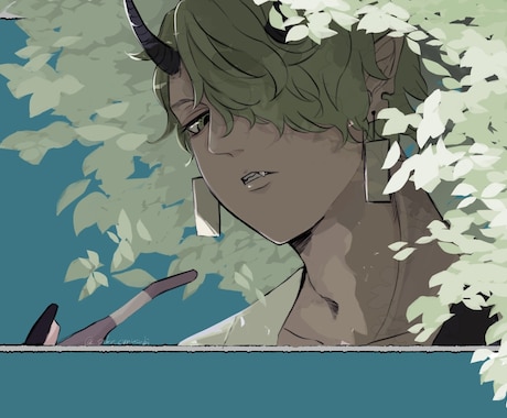 キャラクターイラスト作成します 男性も女性も可！かっこいいイラストが得意です イメージ1