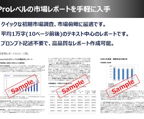 生成AIによる市場調査レポート作成を代行します ChatGPTのProプラン(200ドル/月)活用-高品質 イメージ2