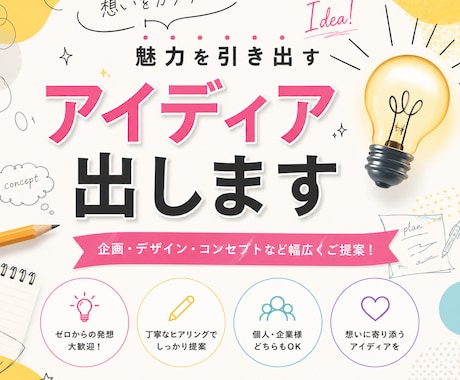 アイディア出します 何か新しい視点からの意見が欲しい方 イメージ1