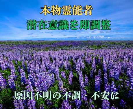 本物霊能者が潜在意識と波動の乱れを即調整します 原因不明の不調・不安・停滞を霊視で特定し静かに整えます イメージ2