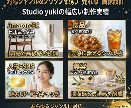 Amazon・SNSで「売れる」画像を制作します 最短２日納品！高品質な「売れる」デザイン【丸投げOK】 イメージ2