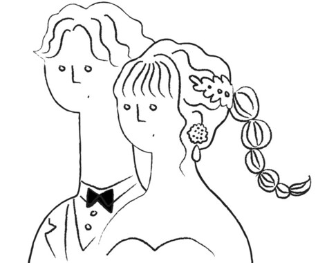 ゆるすぎるシュールでオシャレな！？似顔絵を描きます アイコンやウェディングに、オシャレでユニークなアクセントを イメージ2