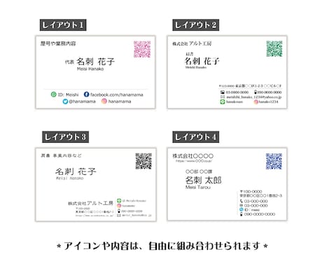 カラー名刺200枚の、制作・印刷を承ります ショップカード、席札、ピアス台紙、サンキューカードなどにも。 イメージ2