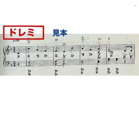 楽譜にドレミを書きます 指番号も◎曲の長さ•難易度でお見積もりします。独学•初心者◎ イメージ2