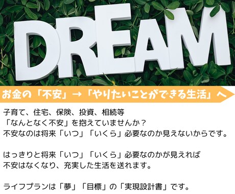 完全中立FPが夢を実現するライフプランを作成します 期間限定！先着10名様限定！FPがライフプラン提案作成します イメージ2