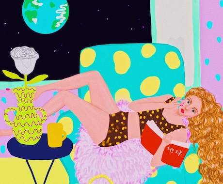 ポップなイラスト描きます あなたの好きな場所、物、ファッションなどなんでもOKです。 イメージ2