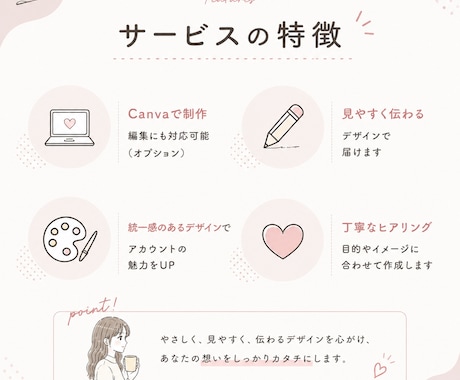 伝わるInstagramフィード投稿画像を作ります 見やすく伝わる投稿デザインを作成 イメージ2