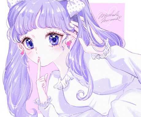 少女漫画風イラストを制作いたします 少女漫画風、レトロかわいい、乙女ちっく、キラキラ イメージ1