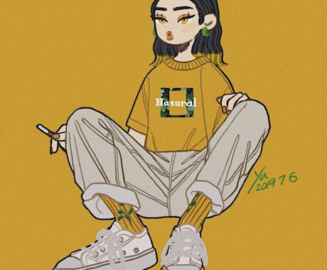 お気に入りのコーデを可愛いイラストにします イメージ1