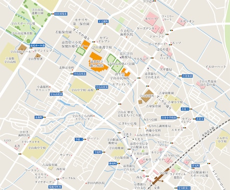 広域でより細かい表現の地図の制作をします パンフレット等、広域への配布物への掲載にオススメ イメージ2