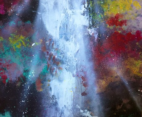 宇宙や自然など幻想的なスプレーアートを描きます 他にはない