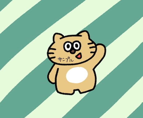 ゆるかわ動物イラスト描きます 初心者⭐︎太線かわいい動物描きます‼︎ イメージ2