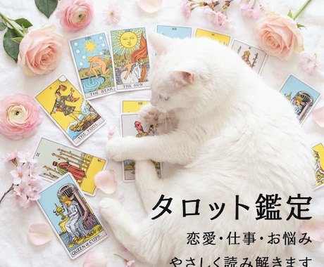 初回限定価格｜タロットで今必要な視点をお伝えします 恋愛から仕事まで丁寧に読み解きます。今の状況を整えたい方へ。 イメージ1