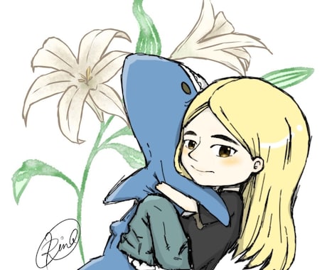 アニメテイストで明るい似顔絵をお描きします プレゼント/記念日/還暦のお祝い/snsアイコン/大人数OK イメージ2
