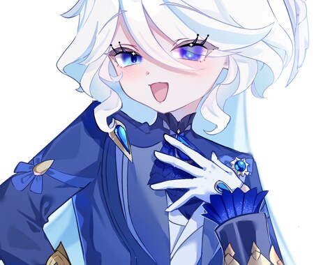 3名様限定価格！！透明感のあるイラストを描きます グッズ用やアイコン用など…とぅるとぅるしたイラストを描きます イメージ1