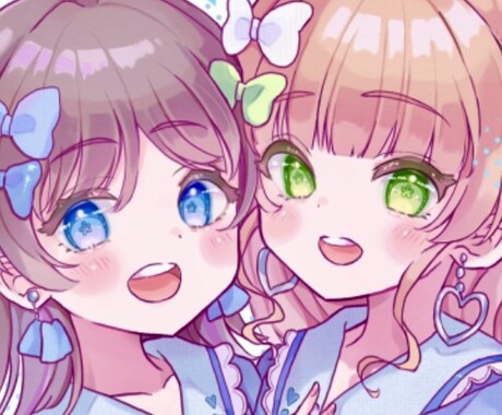 可愛い♪女の子のアイコンを描きます Vtuber/オリキャラも♡かわいい女の子のアイコン イメージ1