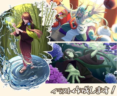 MV・アイコン・サムネイル・1枚絵作成します 配信や歌ってみた等のイラスト作成します！キャラデザもお気軽に イメージ1