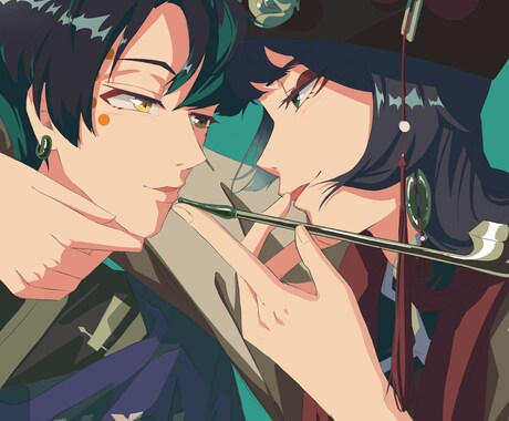 可愛い/かっこいい/チビキャラなどをお描きします アイコンや小説の挿絵、歌ってみた動画、立ち絵など是非༄ イメージ1