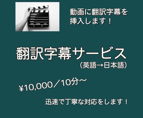 動画への翻訳字幕を請け負います （英語→日本語の字幕翻訳対応します！） イメージ1
