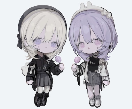 イラスト(アイコン、デフォルメイラスト)描きます 可愛い女の子や男の子のイラストが必要な方へ イメージ1