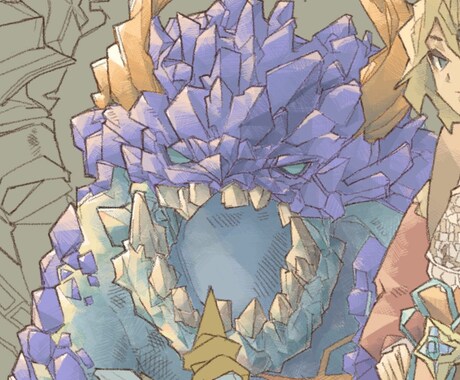 なんでも1000円で描きます イラスト　アイコン　ヘッダー　全身　背景なんでも描きます イメージ2