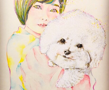 カラフルポップな似顔絵・イラスト描きます 個性的なイラスト風でカラフルな似顔絵等をご用意いたします。 イメージ2