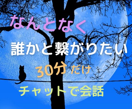 夜に30分チャット♩アメリカからお話聴きます 深夜でも朝方でも！気軽になんでもお話しくださいね イメージ1