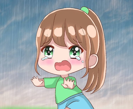 ミニキャラ描きます もちもちふわふわなかわいいおんなのこ イメージ2