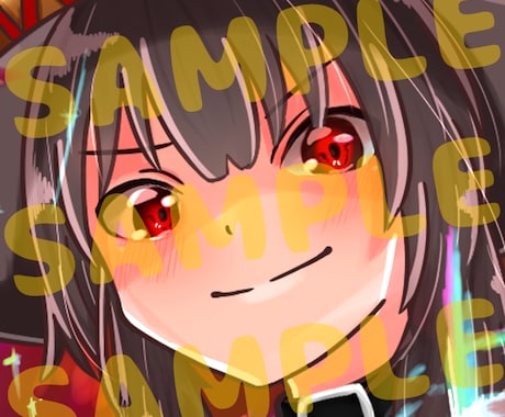 あなただけのSNS用アイコン作成します 可愛く魅せたい？かっこよく魅せたい？表情までばっちし！ イメージ1