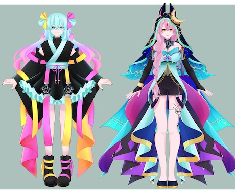 立ち絵制作いたします TRPGやゲーム制作、IRIAMなどの配信立ち絵 イメージ2