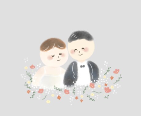 あたたかくて優しい似顔絵イラスト描きます 記念日・プレゼント・ウェルカムボードなど イメージ2