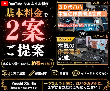 YouTubeサムネイル制作します イメージ1