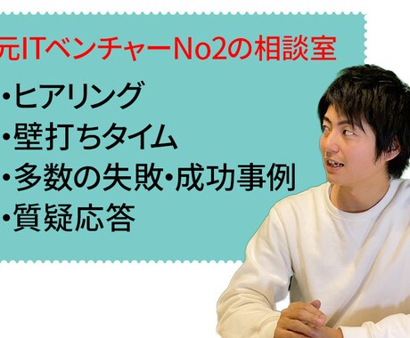 元経営者が人間関係・組織・事業の悩みを壁打ちします 元ITベンチャーのNo2が人間関係、方向性など相談に乗ります イメージ2