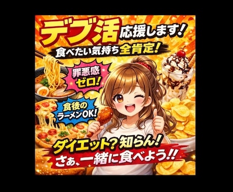 あなたのデブ活応援します あなたの食べたい気持ち、否定しません イメージ1