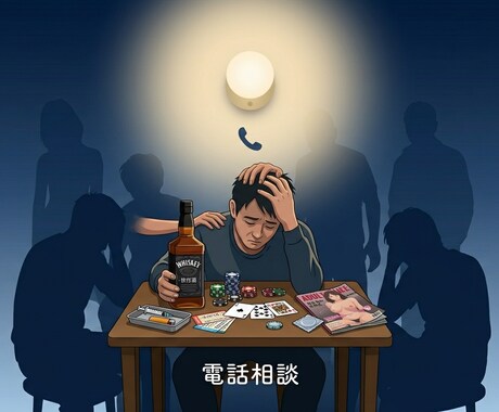 衝動的に行動する事をやめたい気持ちを電話で支えます 誰にも言えない不安をそっと受け止めます イメージ2